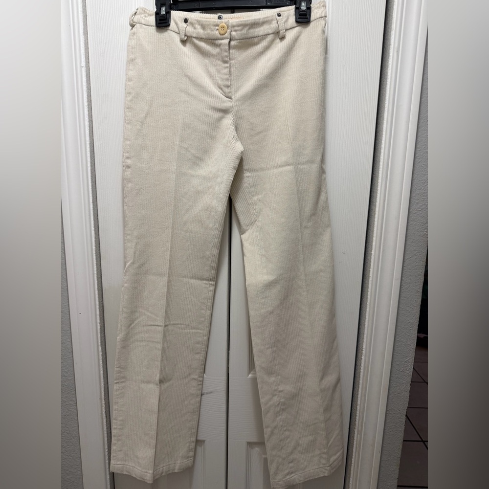 Versus‎ Versace Beige Straight Leg Women's Pants